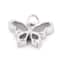12 Pack: Sterling Silver Butterfly Icon Charm by Bead Landing™